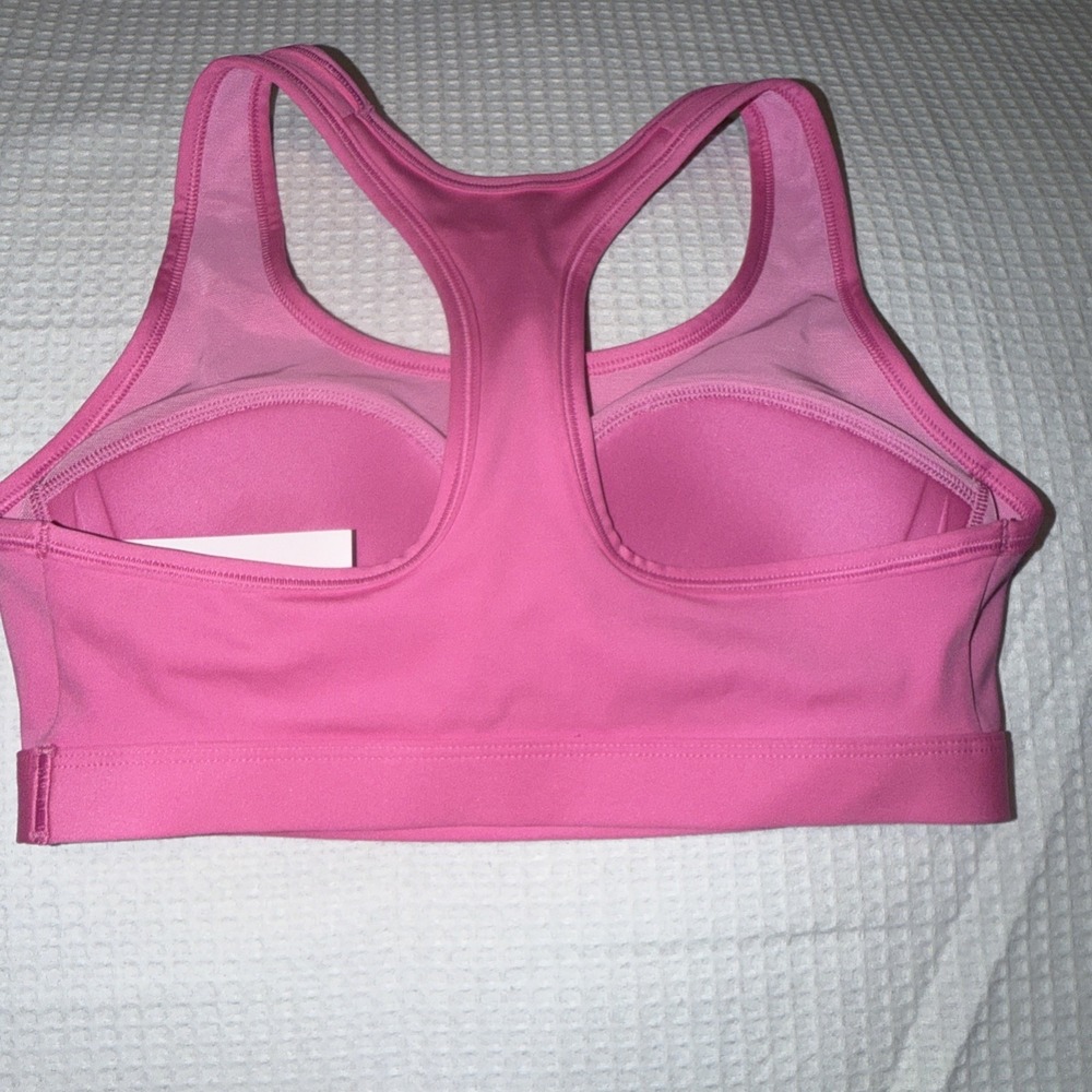 Nike Dri-Fit Swoosh Women's Training Sports Bra Pink Sz Small - Picture 2 of 4